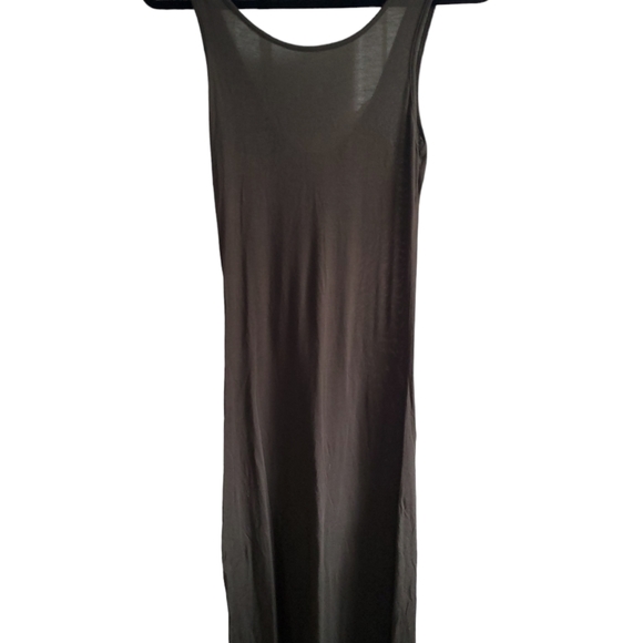 Beautiful Vilo Couture tank dress w/Bow on Back Dark Green size s/m - Picture 2 of 5